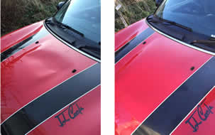Examples of paintless dent removal