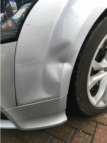 Car wing dent removal