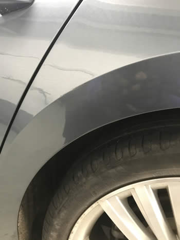 Car wheel arch dent repair