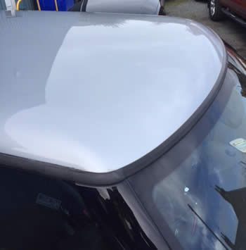 Car Roof Dent Removed